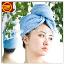 Toalla de bambú del turbante del abrigo del pelo de las toallas de baño del pelo de la toalla de pelo de la fibra